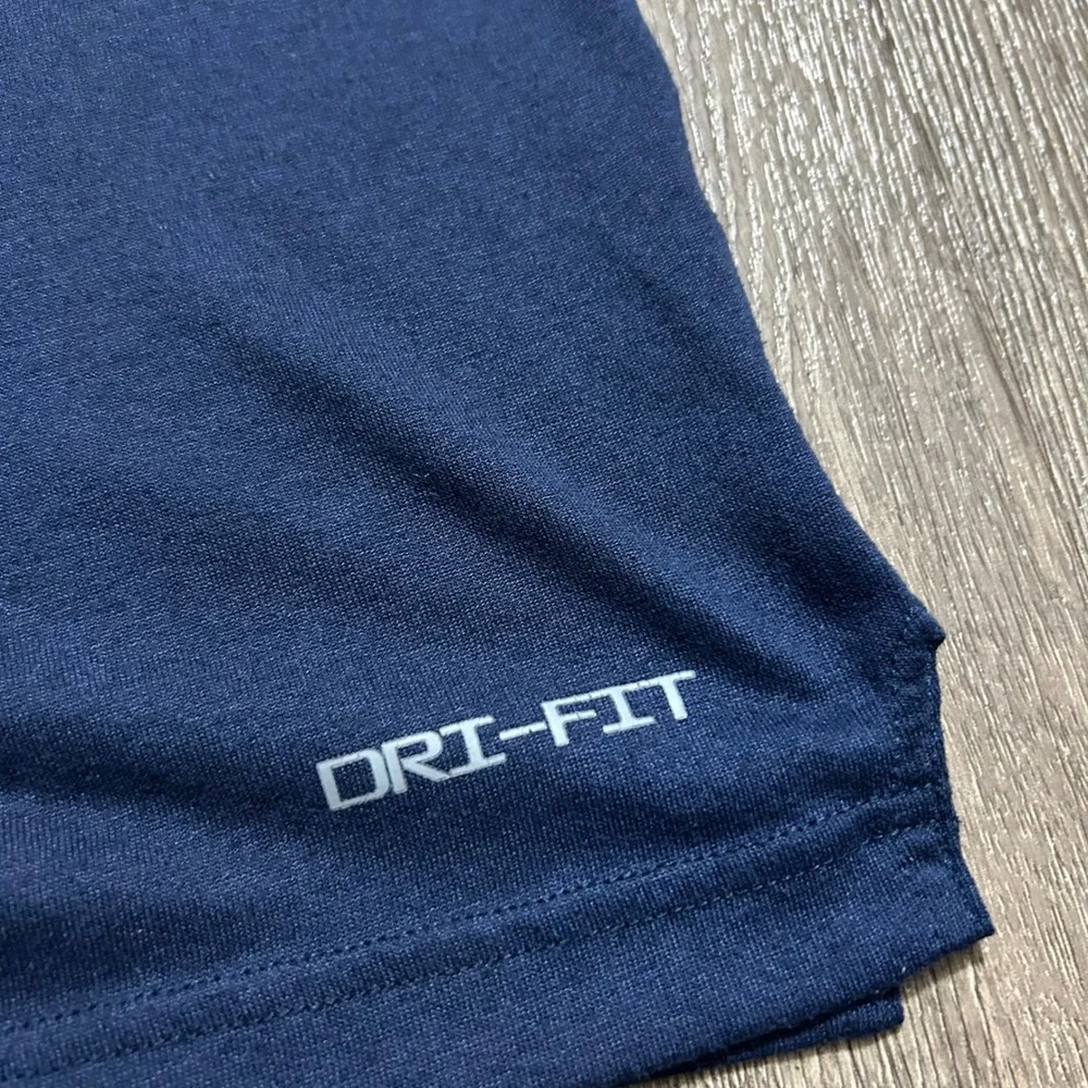 Nike New England‎ Patriots T-Shirt XL Navy Blue Dri-FIT Kyle Dugger Team Issue